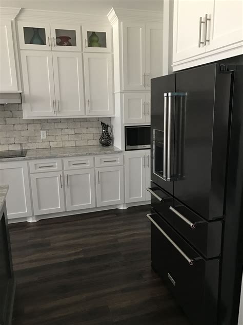 black stainless steel with white cabinets|black stainless steel black cabinets.